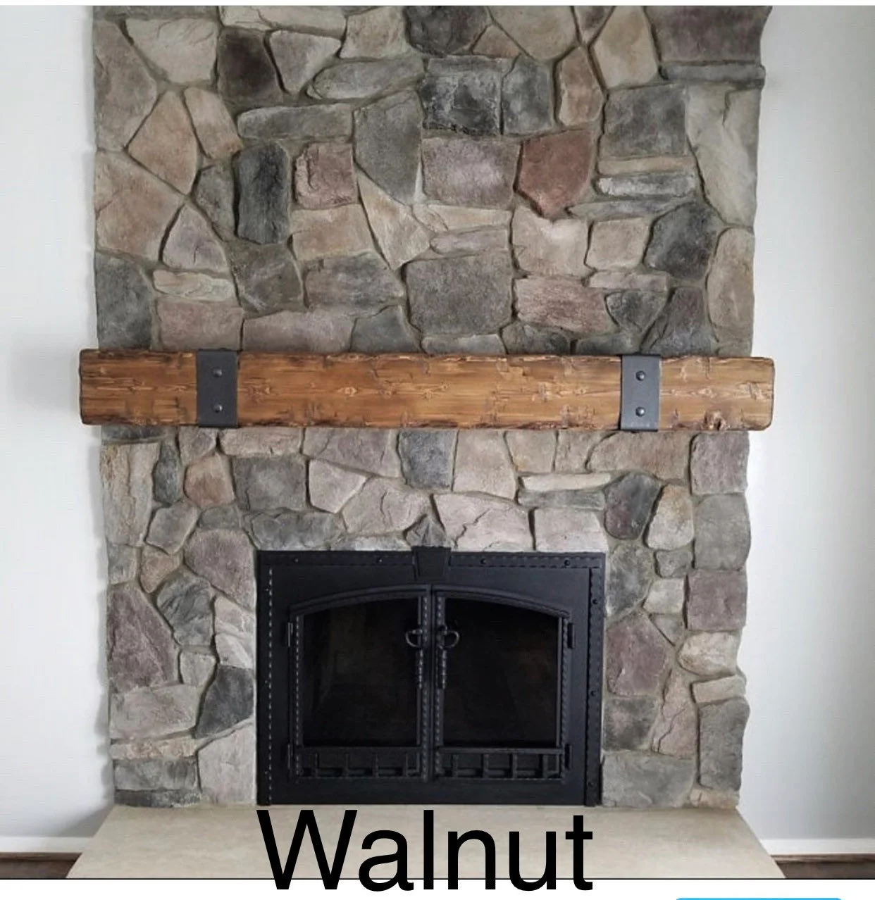 Rustic Fireplace Mantel - Image 6