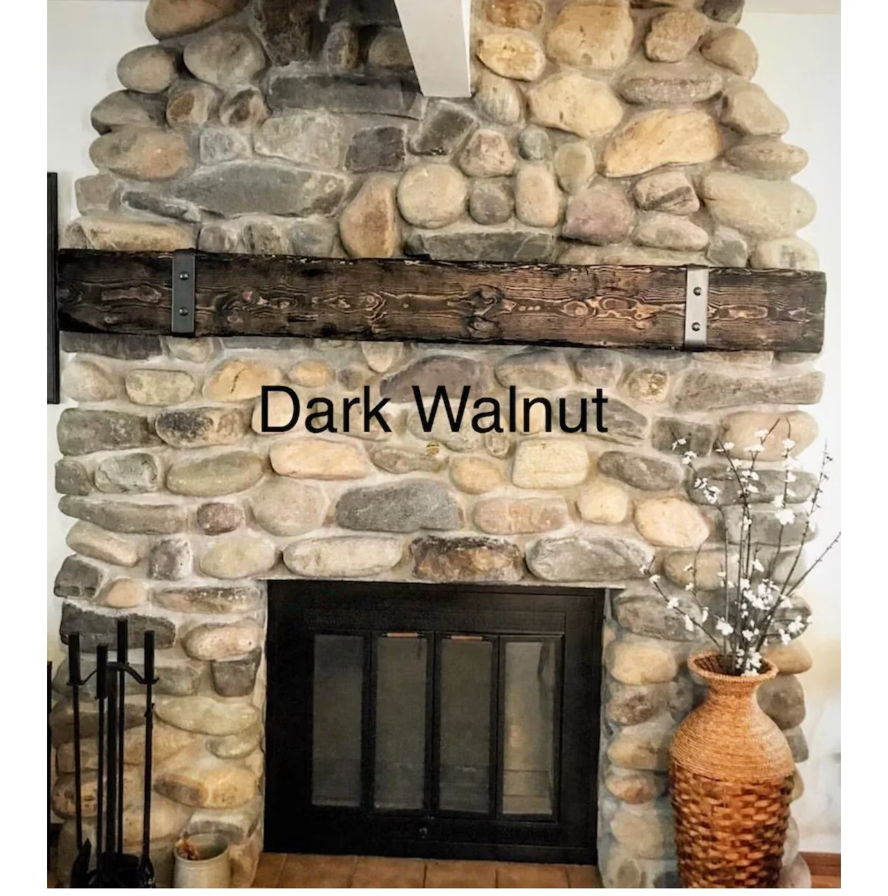 Rustic Fireplace Mantel - Image 5